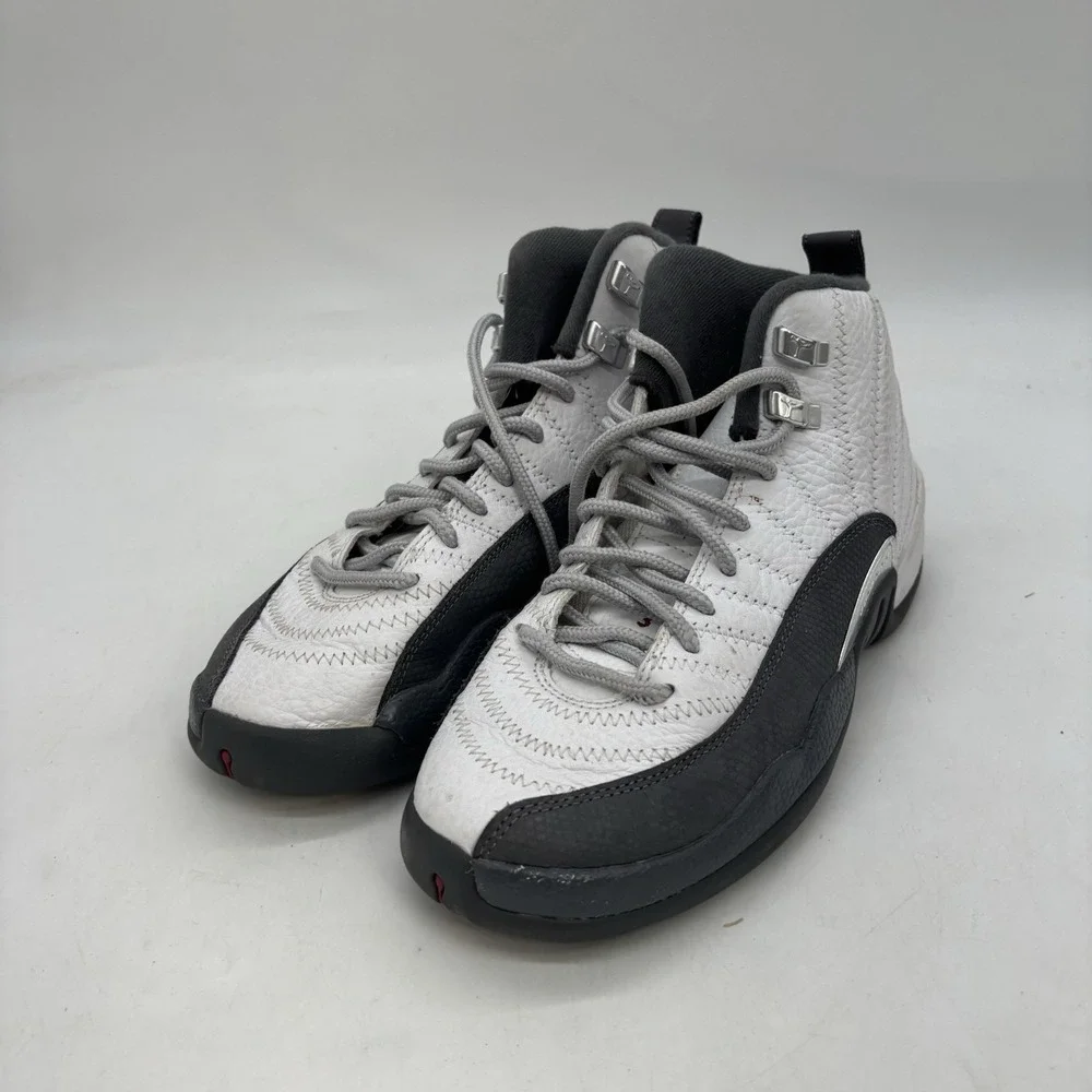 Nike Air Jordan 12 RETRO GS Shoes White Kids 6.5Y Youth 153265-160 No Insoles